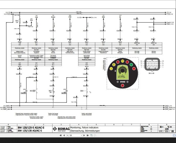 Bomag BW120_125-5 AD_AC-5, BW135_138 AD_AC-5 Wiring Diagram Function