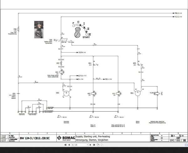 Bomag BW124 3 C812 C815C Wiring Diagram Function 157 2012 EN DE 1