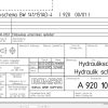 Bomag BW141AD 4 BW151AD 4 Hydraulic Schematic Drawing No 92010063 01 2005 EN DE