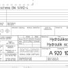 Bomag BW141AD 4 Hydraulic Schematic Drawing No A92010051 2004 EN DE