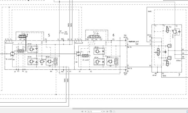 Bomag BW141AD 4 Hydraulic Schematic Drawing No A92010051 2004 EN DE 1