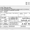 Bomag BW141AD 50 BW151AD 50 Hydraulic Schematic Drawing No A92111367 04 2012 EN DE