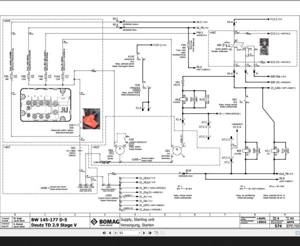 Bomag BW145 177 D 5 Deutz TD 2.9 Stage V Wiring Diagram Function 574 2019 EN DE 1