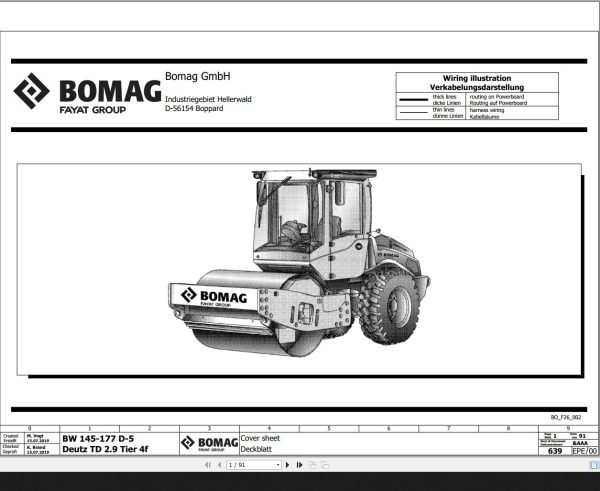 Bomag BW145 177 D 5 Deutz TD 2.9 Tier 4f Wiring Diagram Function 639 2019 EN DE