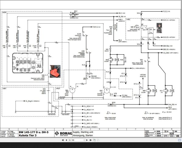 Bomag BW145 177 D u DH 5 Kubota Tier3 Wiring Diagram Function 525 2017 EN DE 1