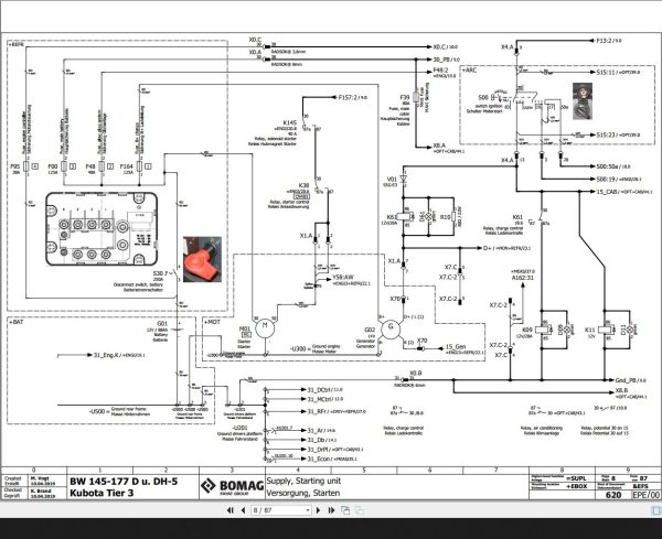 Bomag BW145 177 D u DH 5 Kubota Tier3 Wiring Diagram Function 620 2019 EN DE 1