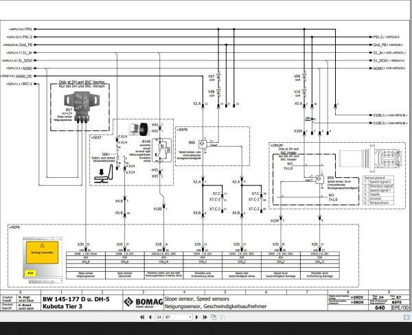 Bomag BW145 177 D u DH 5 Kubota Tier3 Wiring Diagram Function 640 2019 EN DE 1