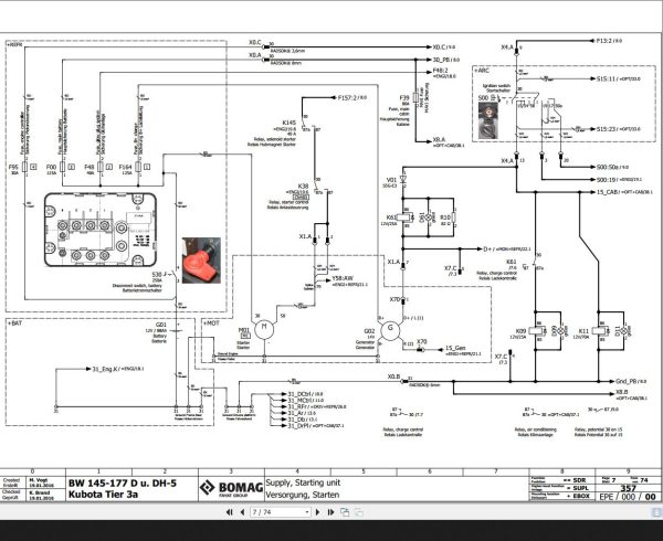 Bomag BW145 177 D u DH 5 Kubota Tier3a Wiring Diagram Function 357 2016 EN DE 1