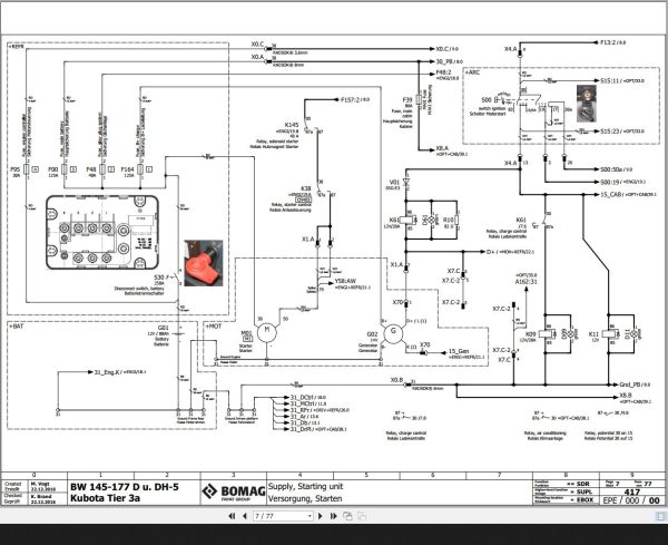 Bomag BW145 177 D u DH 5 Kubota Tier3a Wiring Diagram Function 417 2016 EN DE 1