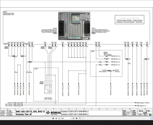 Bomag BW145 197 D DH BVC 5 Kubota Tier 4f Wiring Diagram Function 524 2017 EN DE 1