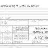Bomag BW151 AC 4 AM Hydraulic Schematic Drawing No A92010056 2005 EN DE