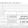 Bomag BW151 AC 4 Hydraulic Schematic Drawing No A92010057 2004 EN DE
