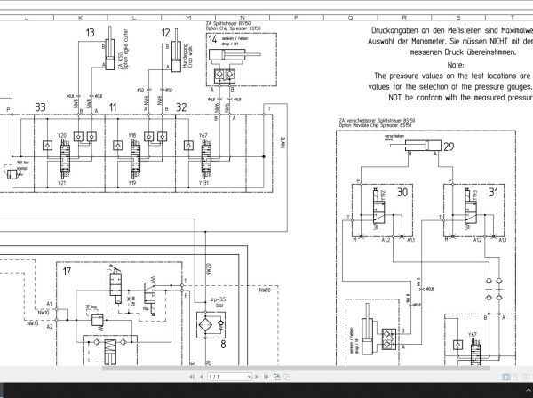 Bomag BW151 AC 5 Hydraulic Schematic Drawing No A92111366 2013 EN DE 1