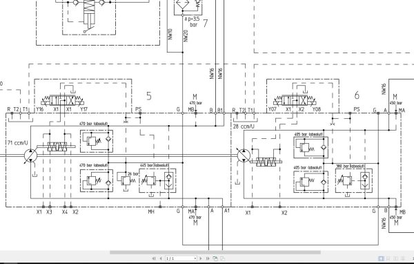 Bomag BW151 AC 50 Hydraulic Schematic Drawing No A92112575 02 2013 EN DE 1