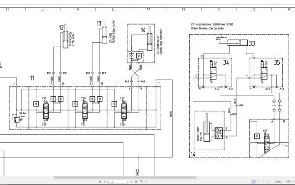 Bomag BW151 AD 5 AM Hydraulic Schematic Drawing No A92111365 2012 EN DE 1