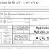 Bomag BW154 ACP 4AM Hydraulic Schematic Drawing No 87610103a 2008 EN DE