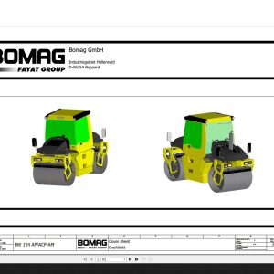 Bomag BW154 AP BW154 ACP AM Circuit Diagram Drawing No 87610100 2008 EN DE