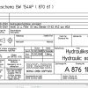 Bomag BW154 AP Hydraulic Schematic Drawing No 87610102b 2008 EN DE