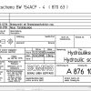 Bomag BW154ACP 4 Hydraulic Schematic Drawing No 87610104 2 2008 EN DE