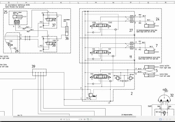 Bomag BW154AP 4i AM TE BW154AP 4v AM Hydraulic Schematic Drawing No 87613147 2018 EN DE 1
