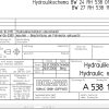 Bomag BW24 27RH538 Hydraulic Schematic Drawing No A53811000 2006 EN DE 1