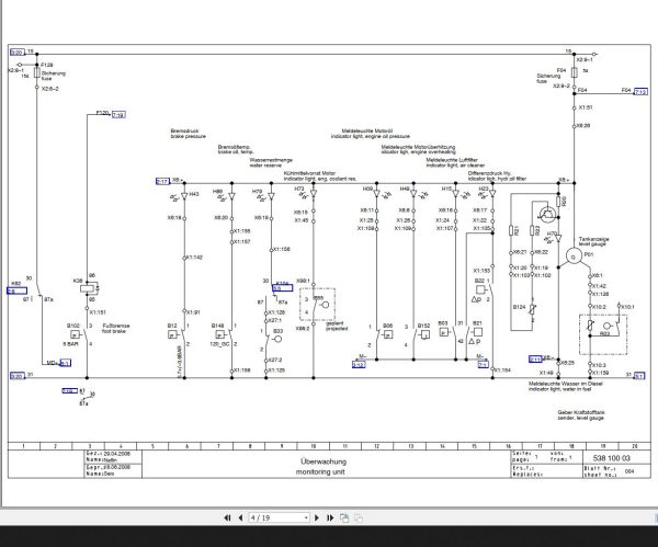 Bomag BW24RH Tier3 Circuit Diagram Drawing No 53810003 00 2008 EN DE 1