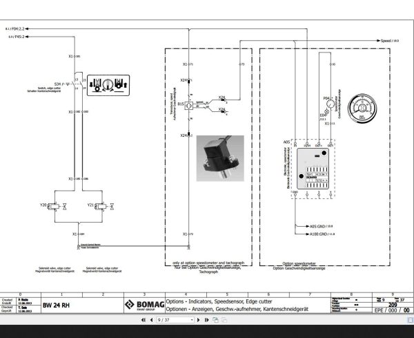Bomag BW24RH Wiring Diagram Function 209 2013 EN DE 1