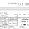 Bomag BW27RH 4i Hydraulic Schematic Drawing No A53811001 2013 EN DE 1