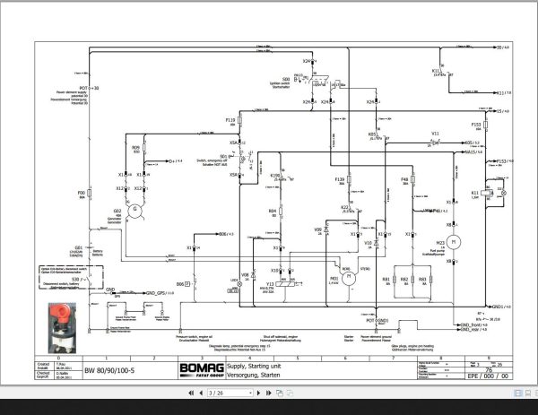 Bomag BW80 5 BW90 5 BW100 5 Wiring Diagram Function 76 2011 EN DE 1 1