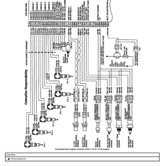 Caterpillar Truck 3126 Engine Wiring Diagrams