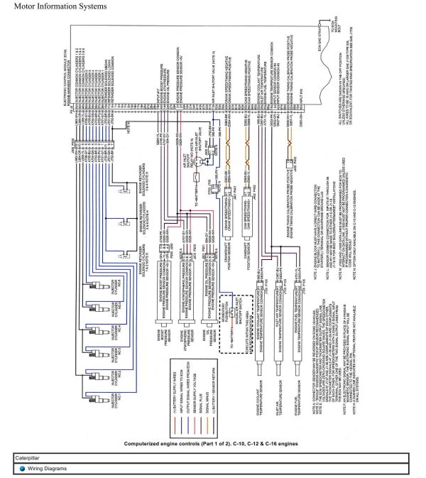 Caterpillar Truck C 10 Engine Wiring Diagrams