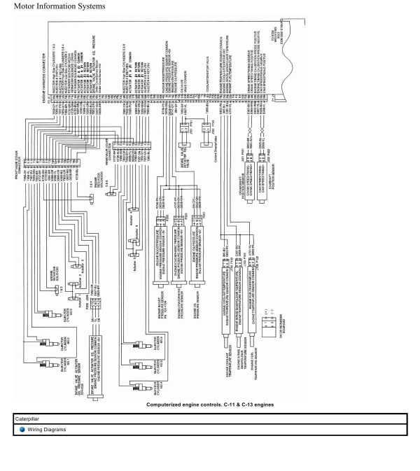 Caterpillar Truck C 13 Engine Wiring Diagrams