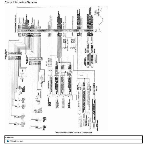 Caterpillar Truck C 15 Engine Wiring Diagrams