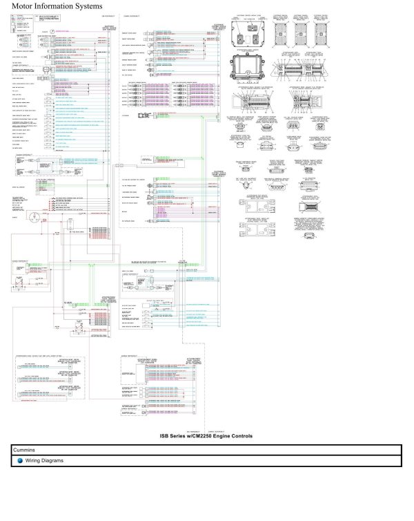 Cummins Truck ISB CM2250 EPA10 Wiring Diagram Engine Controls