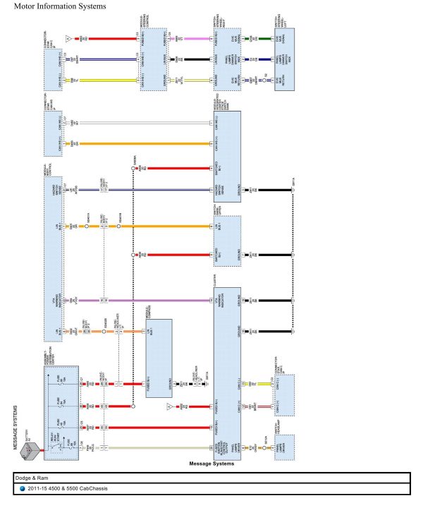 Dodge and Ram Truck 4500 and 5500 Cab Chassis Wiring Diagrams 2011 2015 1