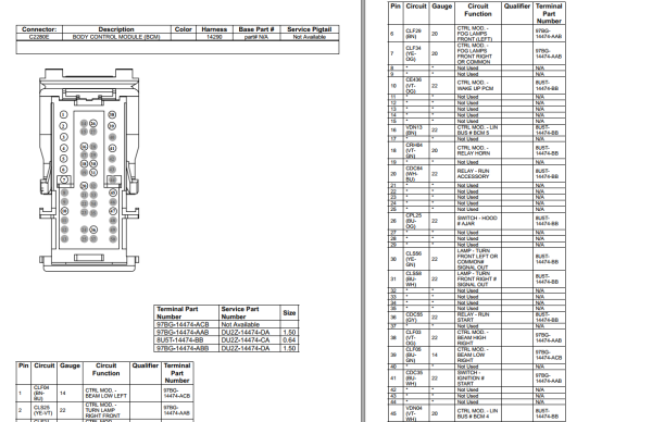 Ford Bronco Sport 2022 Electrical Wiring Diagram Connector Viewer Pinout 3