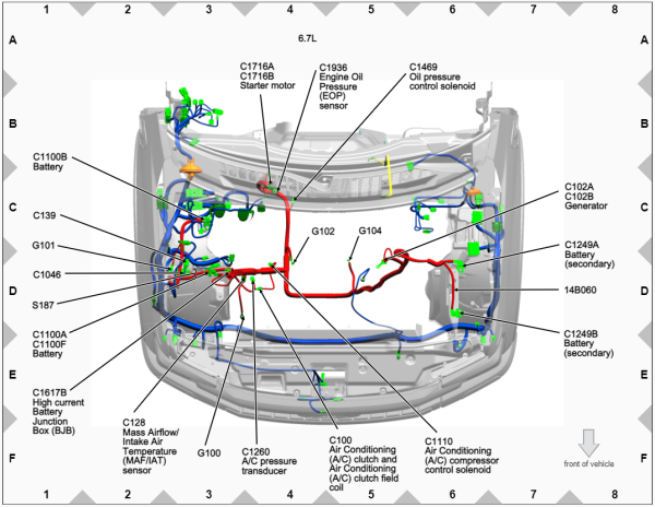 Ford F 600 2022 Electrical Wiring Diagram Connector View Pinout 4