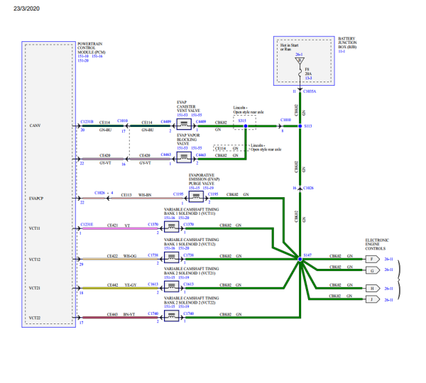Ford Fusion 2020 Electrical Wiring Diagram Connector View Pinout Engine 5