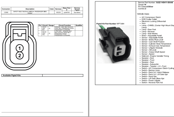 Ford Transit Connect 2022 Electrical Wiring Diagram Connector Viewer Pinout 5