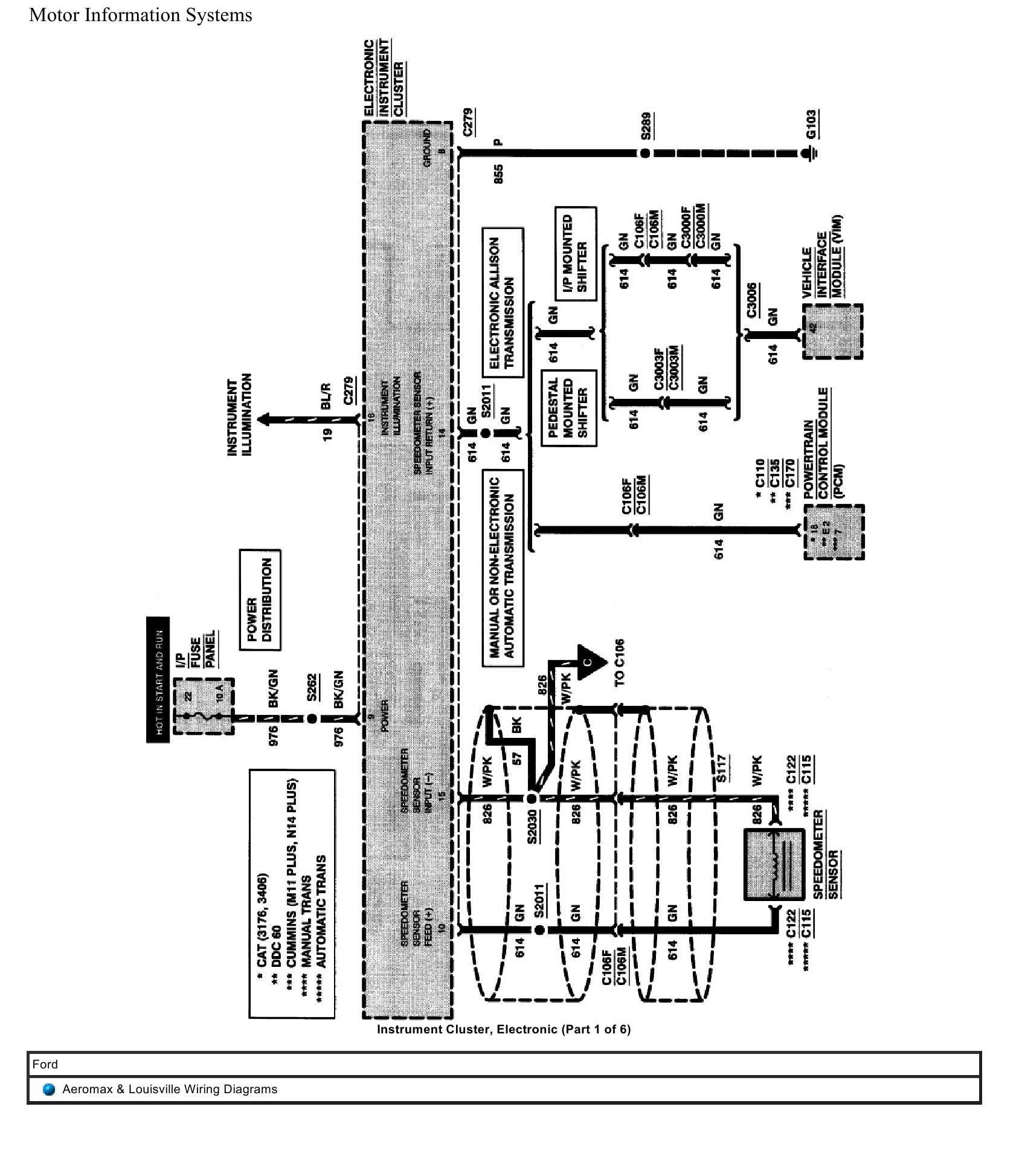 Ford Truck Aeromax Louisville Wiring Diagrams 1