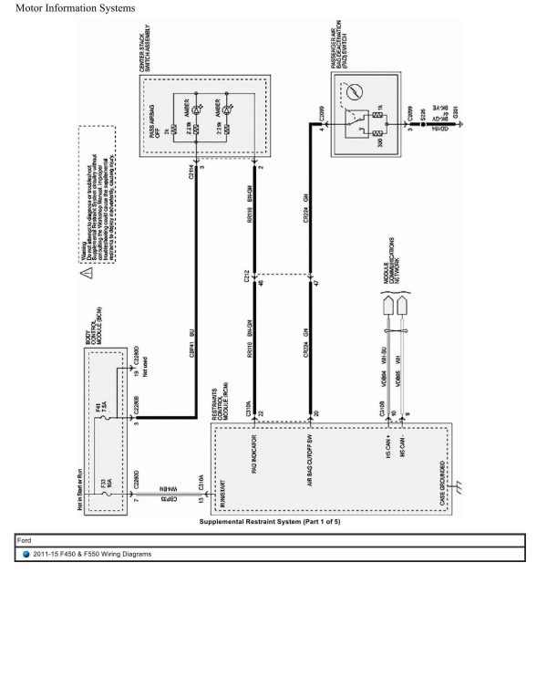 Ford Truck F450 F550 Wiring Diagrams 2011 2015 1