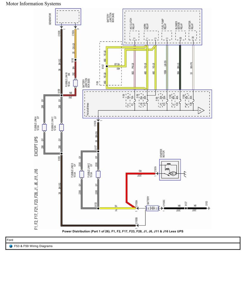 Ford Truck F53 F59 Wiring Diagrams