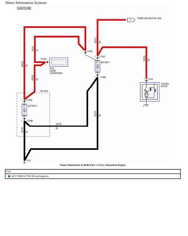 Ford Truck F650 F750 Wiring Diagrams 2017 1