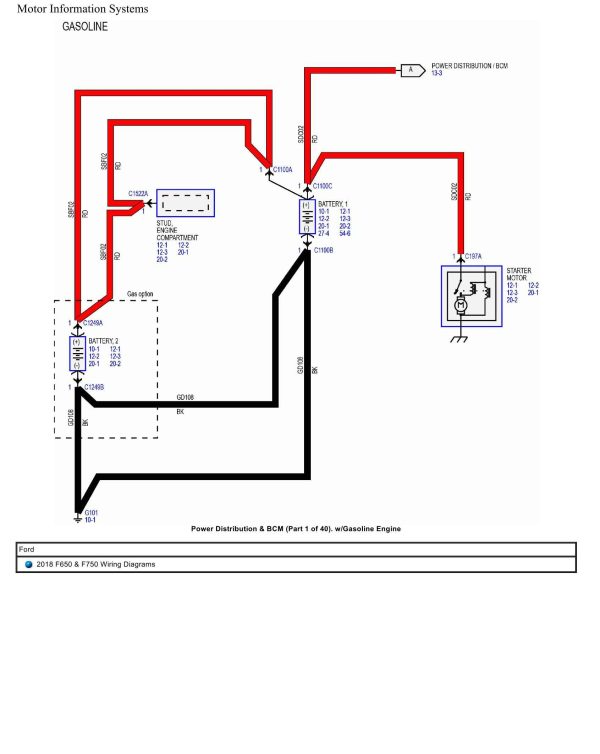 Ford Truck F650 F750 Wiring Diagrams 2018