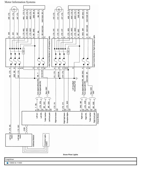 Freightliner Truck 108SD 114SD Wiring Diagrams 1 1