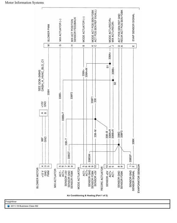 Freightliner Truck Business Class M2 Wiring Diagrams 2011 2018