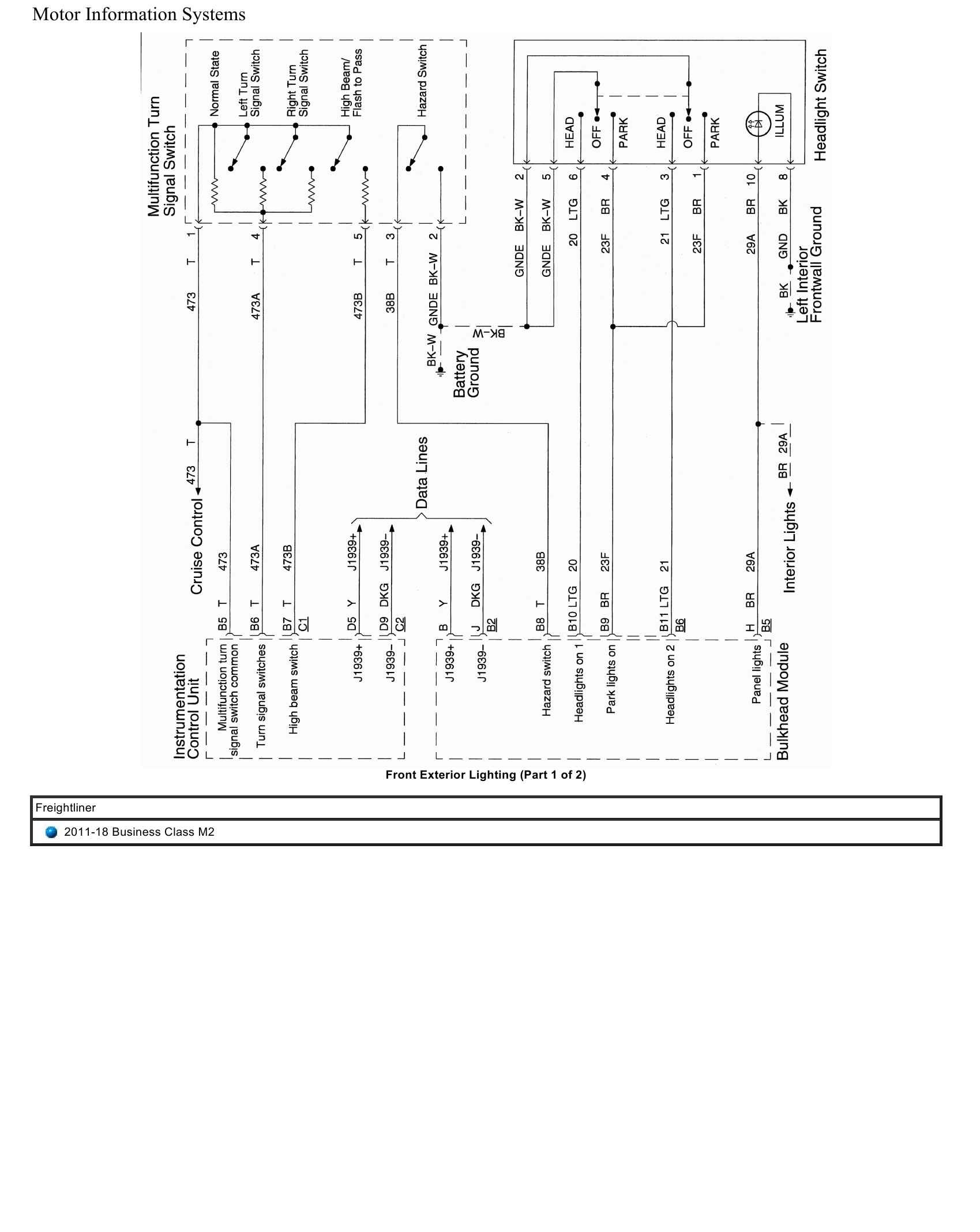 Freightliner Truck Business Class M2 Wiring Diagrams 2011 2018 1