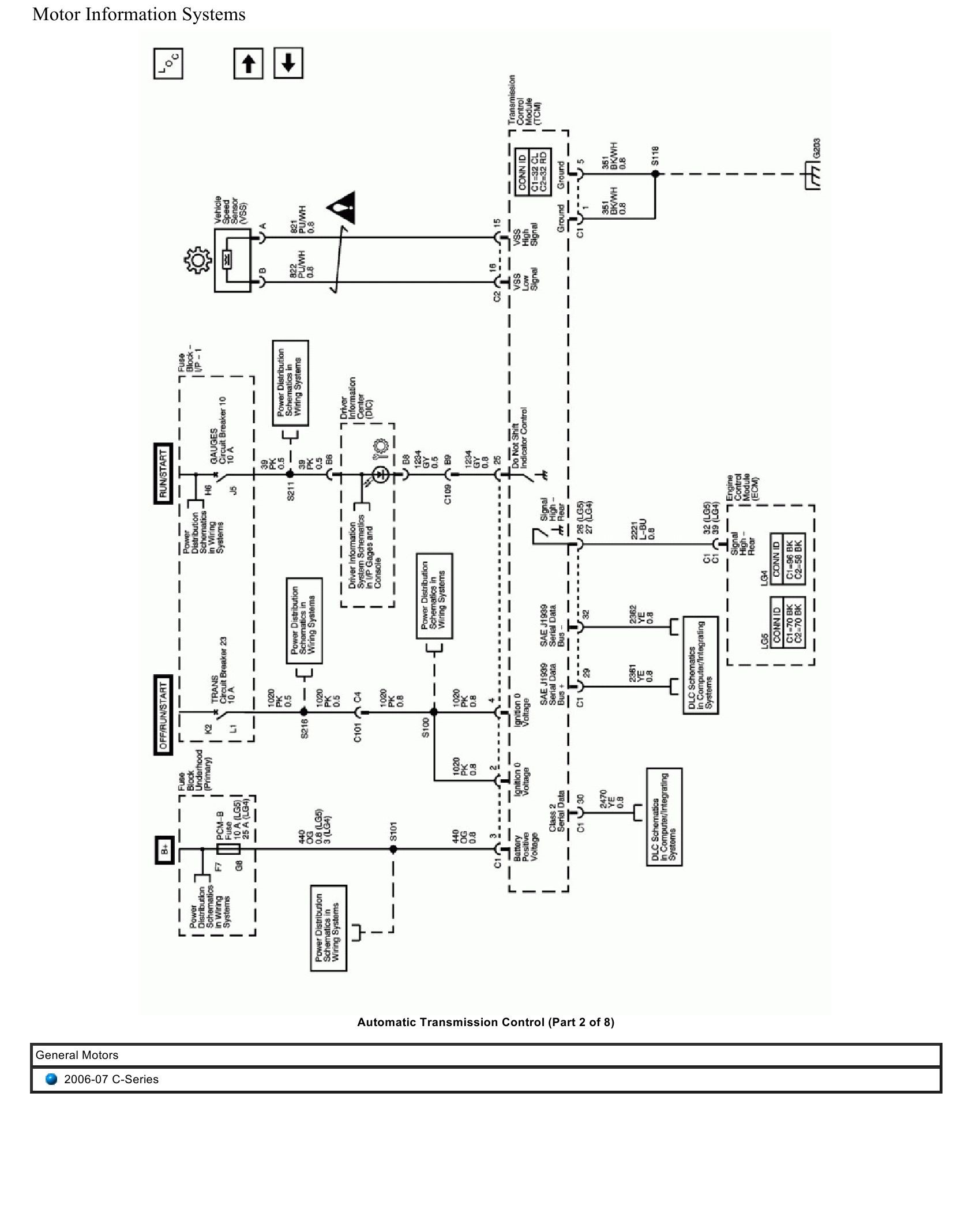 General Motors Truck C Series Wiring Diagrams 2006 2007 1
