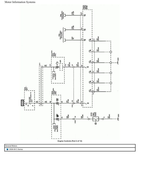 General Motors Truck C Series Wiring Diagrams 2008 2009 1
