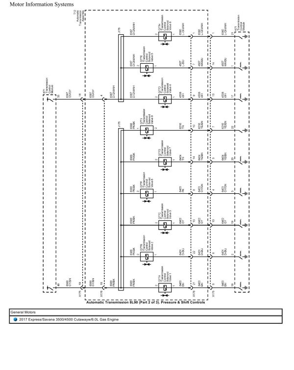 General Motors Truck Express Savana 3500 4500 Cutaway 6.0L Gas Engine Wiring Diagrams 2017 1